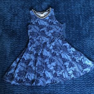 PINK flowy palm leaf dress